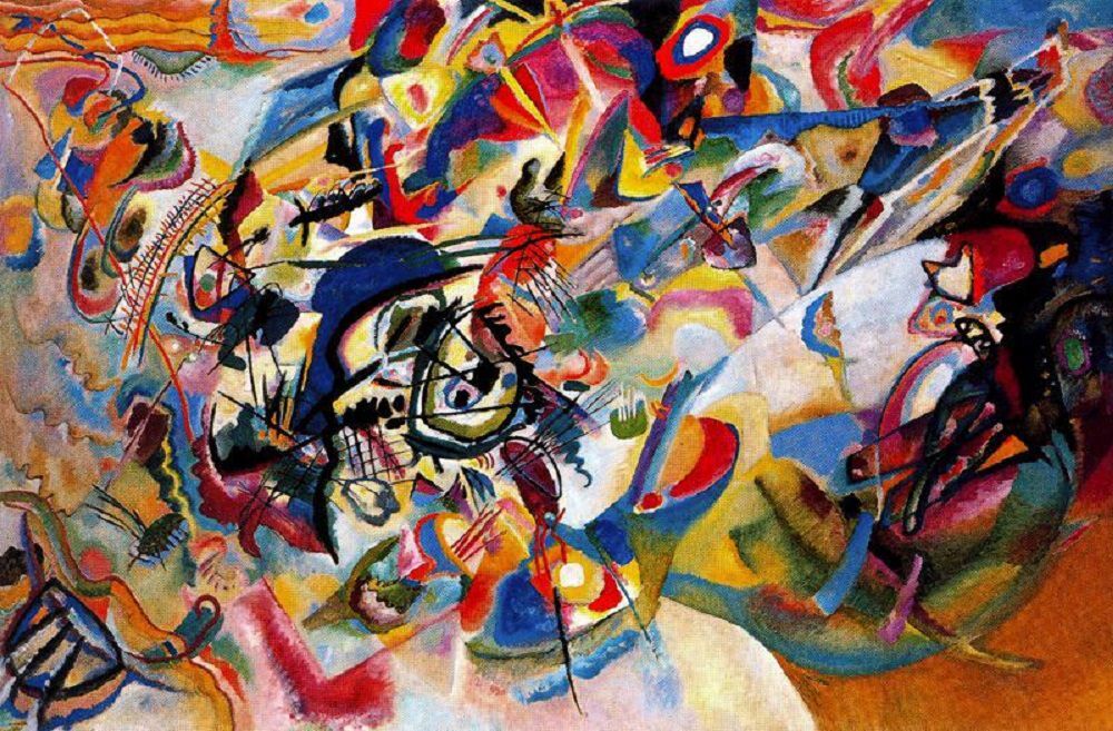 Composition VII by Wassily Kandinsky, 1913. Galerie Tretyakov, Moscow